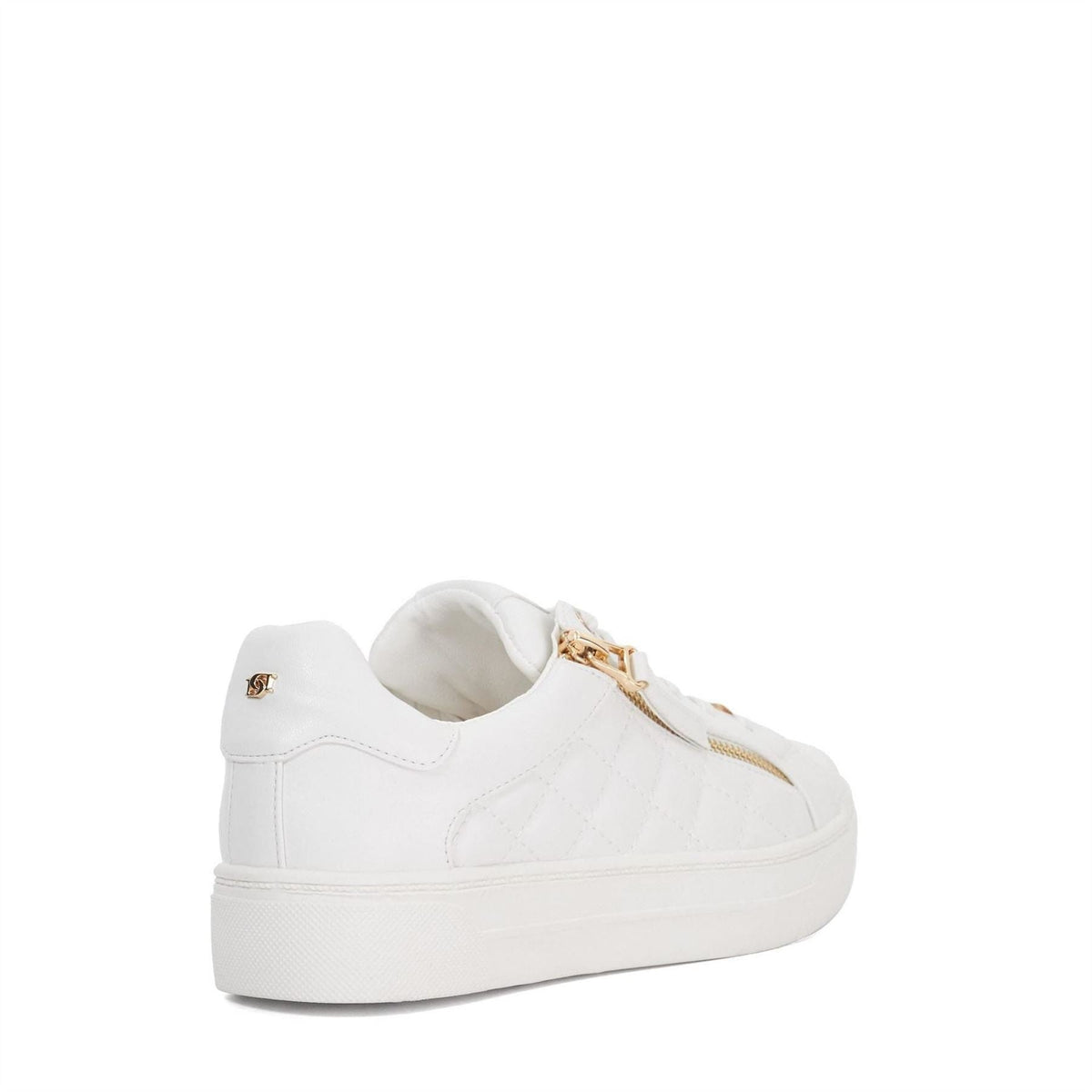 Dune Quilted Flatform Lace Up Trainers
