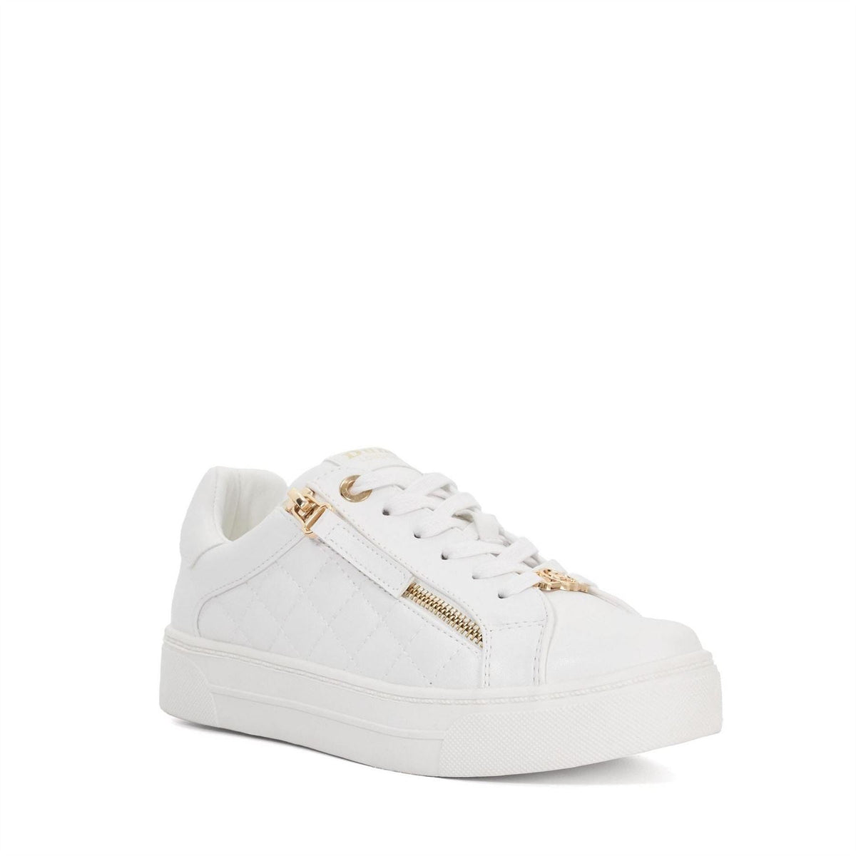 Dune Quilted Flatform Lace Up Trainers