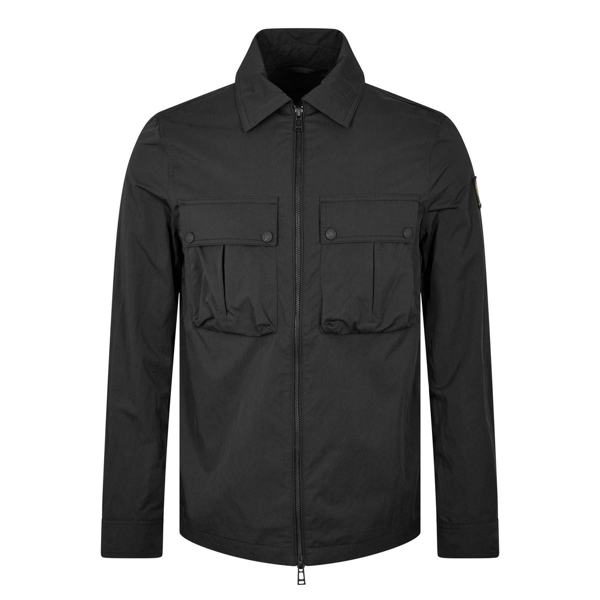 Belstaff Mens Stride Zip Collar Long Sleeve Overshirt