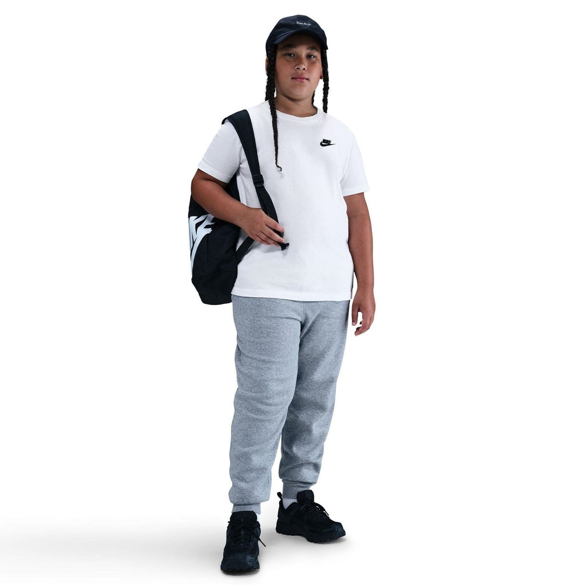 Nike Logo Print Crew Neck Short Sleeve Jersey T-Shirt
