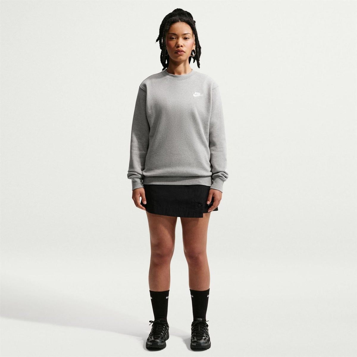 Nike Wordmark Crew Neck Long Sleeve Sweatshirt