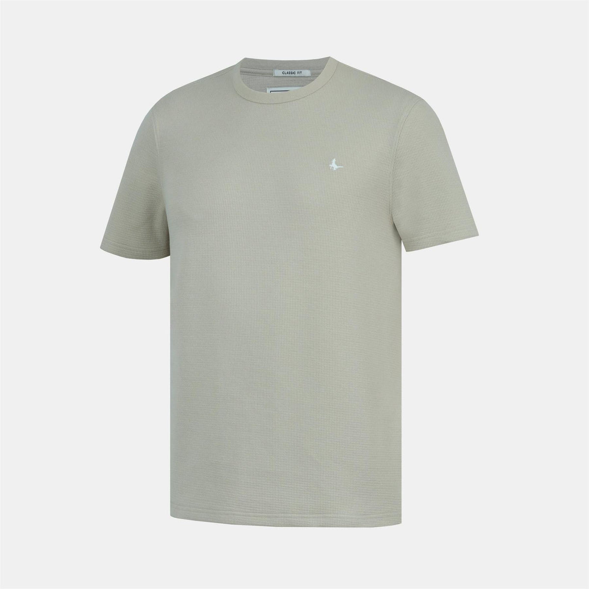 Jack Wills Texture Cotton Short Sleeve Crew Neck Embroidered T Shirt