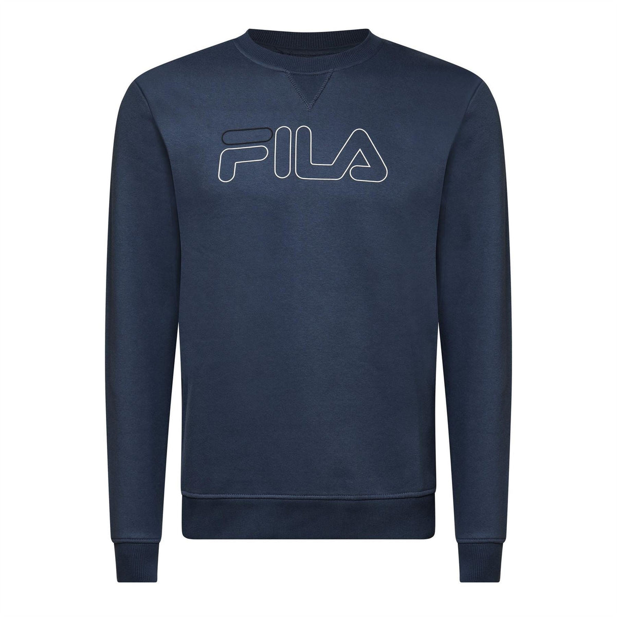 Fila Jude Logo Print Crew Neck Sweatshirt