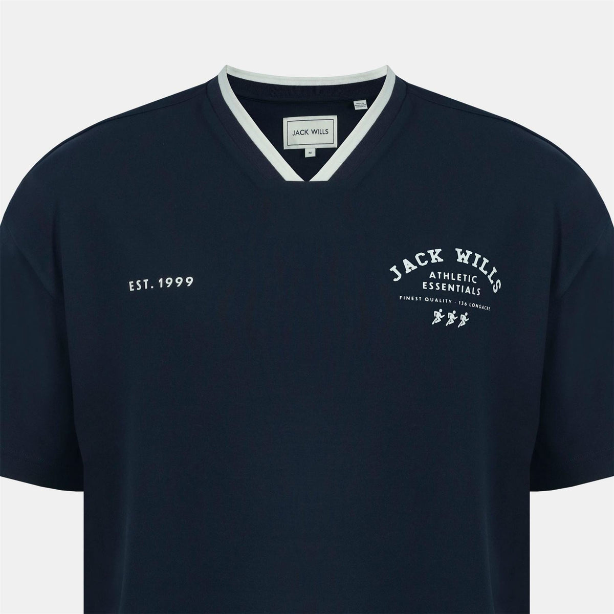 Jack Wills V Neck Short Sleeve Oversized T Shirt